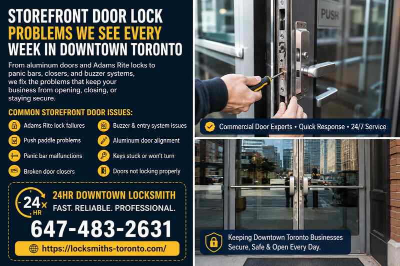 Locksmith services for storefront